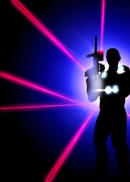 Laser tag achtergrond — Stockfoto