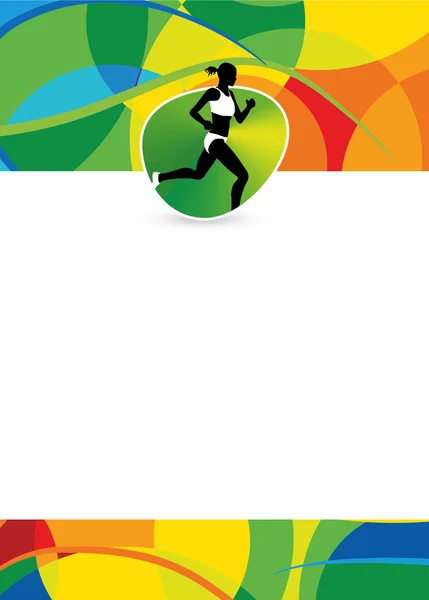 Laufsport-Hintergrund — Stockfoto
