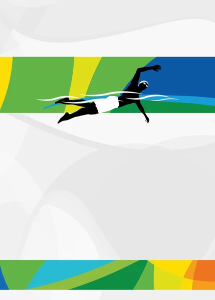 Hintergrund des Schwimmsports — Stockfoto