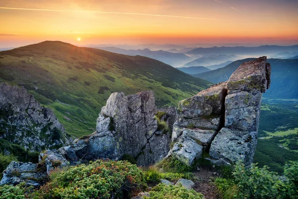 Гірський пейзаж в літній час — стокове фото