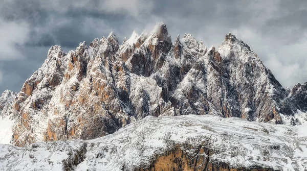 Горная Панорама Доломитовых Альп Италия Природный Ландшафт Горах Италии Панорамный — стоковое фото