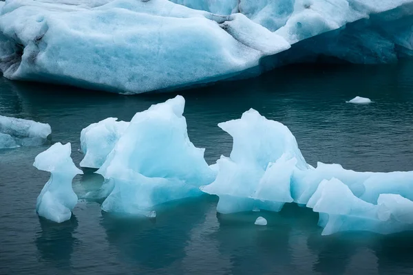 Лагуна Льодовика Йокулсарлона Національний Парк Ватнайокутль Ісландія Океанський Затока Айсберги — стокове фото