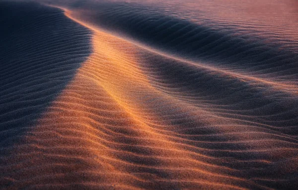 Sand Dunes Sunset Summer Landscape Desert Natural Abstract Background Hot — Stock Photo, Image