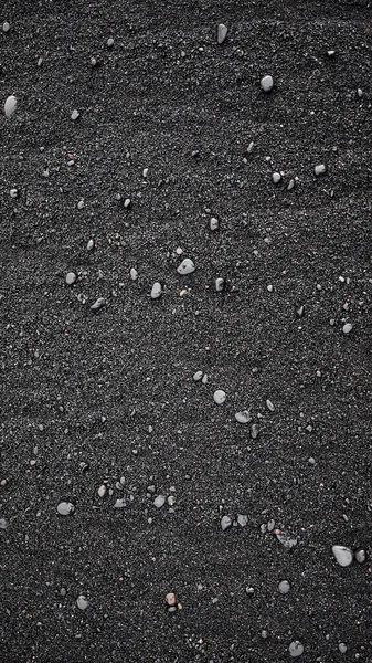 Areia Preta Como Fundo Costa Marítima Islândia Composição Abstrata Imagem — Fotografia de Stock