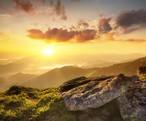 Pedras durante o nascer do sol — Fotografia de Stock