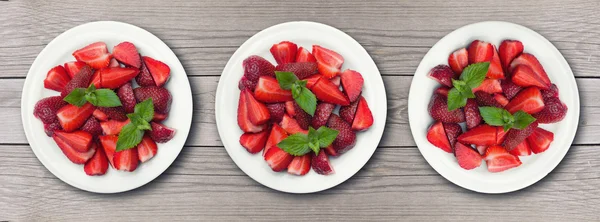 Erdbeere als Hintergrund — Stockfoto