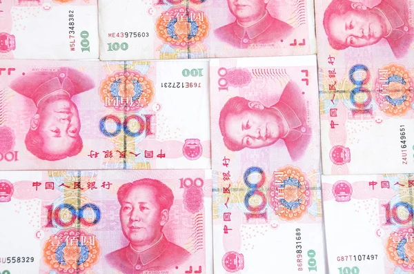 Китайские банкноты Yuan, RMB — стоковое фото