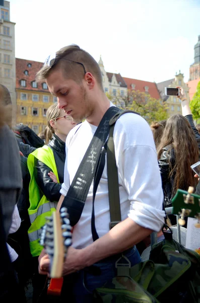 Gitarr - Guiness rekord i Wroclaw — Stockfoto