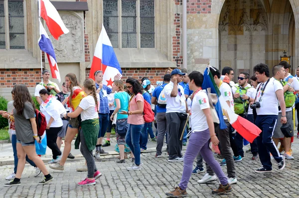 Las Jornadas mundiales de la juventud — Foto de Stock