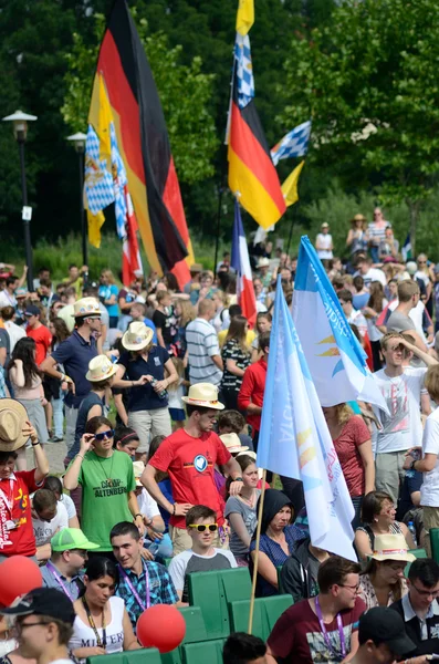 Världsungdomsdagen 2016 i Trzebnica — Stockfoto