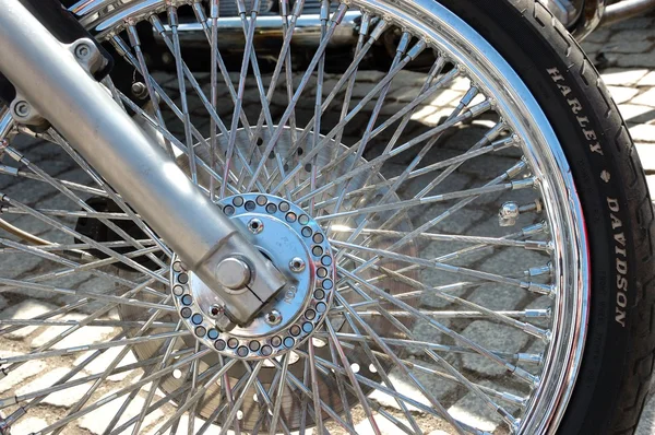 Motorbike wheel Stock Picture