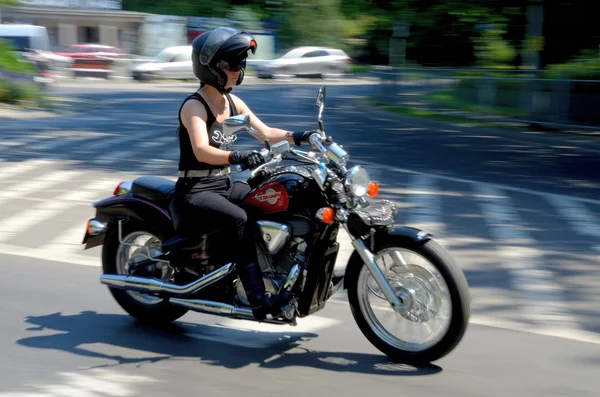 Motorcycle parade in Wroclaw, Poland — Stockfoto