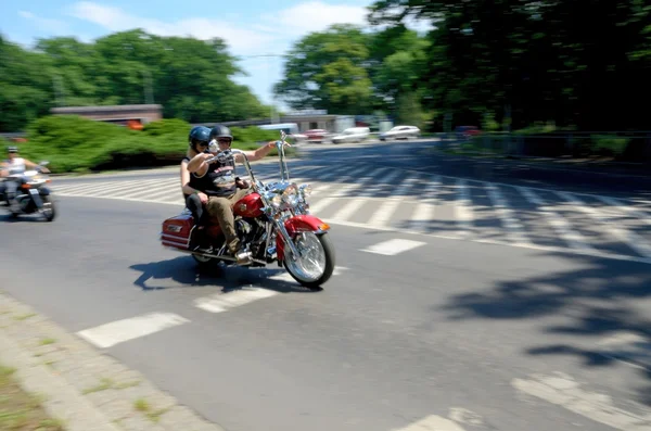 Мотоциклетный парад во Вроцлаве — стоковое фото
