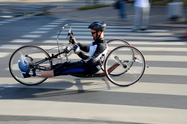 Carrera de Bicicletas Horizontal en Polonia —  Fotos de Stock