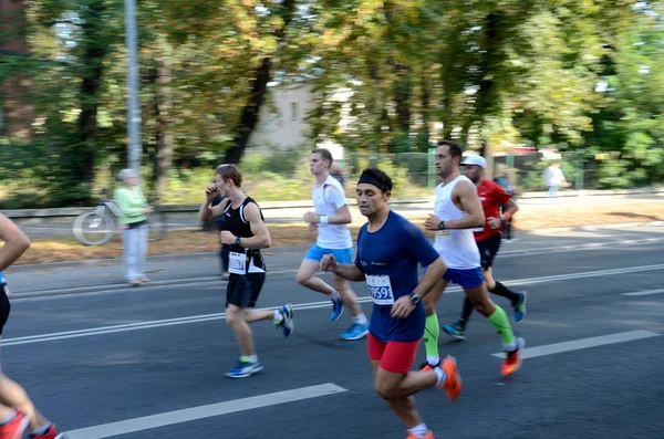 Wroclaw Marathon - runners — Stock Photo, Image