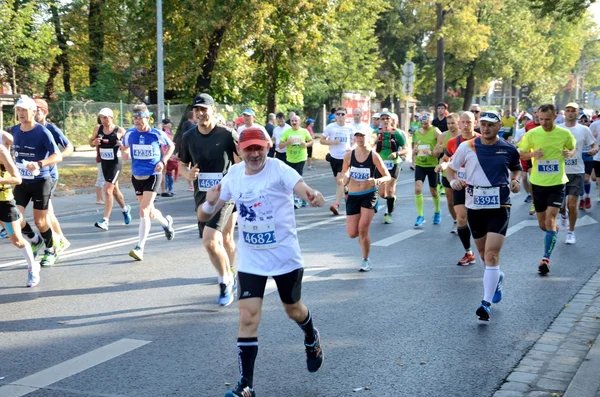 Wroclaw Marathon - runners — Stock Photo, Image