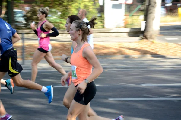 Wroclaw Marathon - runners — Stock Photo, Image