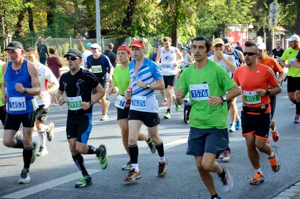 Wroclaw Marathon - runners — Stock Photo, Image