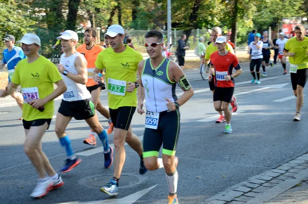 Wroclaw Marathon - runners — Stock Photo, Image