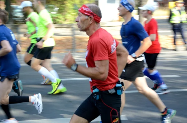 Maratona de Wroclaw - corredores — Fotografia de Stock