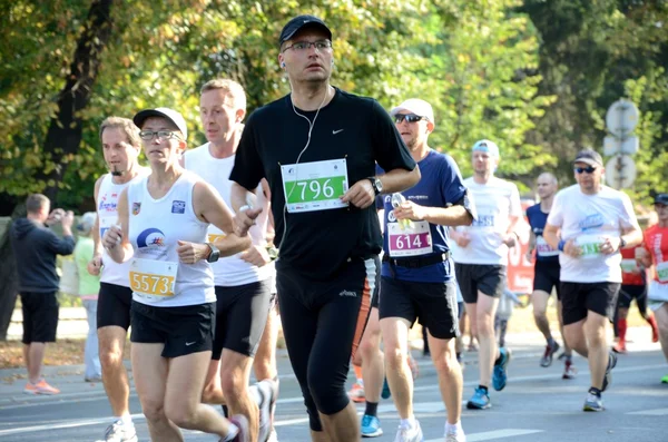 Wroclaw Marathon - runners — Stock Photo, Image