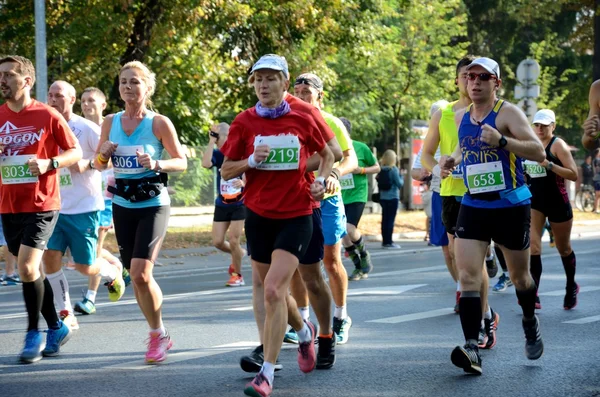 Maratona di Breslavia - corridori — Foto Stock