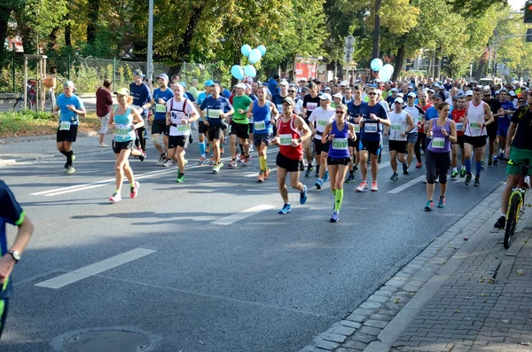 Wroclaw Marathon - runners — Stock Photo, Image