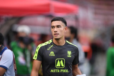 Bangkok-Tayland-19Eylül-Luke Woodland # 6 Ratchaburi Mitr Pol Fc oyuncusu 2020 'de Rchaburi Mitr FC ile Boonyachinda Stadyumu, Bangkok, Tayland