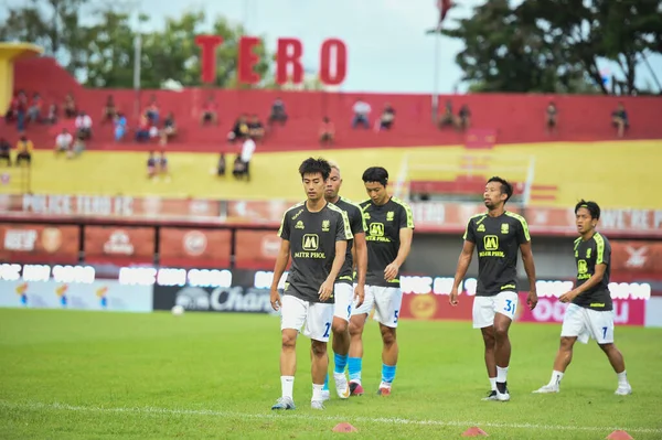 Bangkok Thailandia 19Settembre2020 Giocatore Ratchaburi Mitr Pol Azione Durante Thaileague — Foto Stock