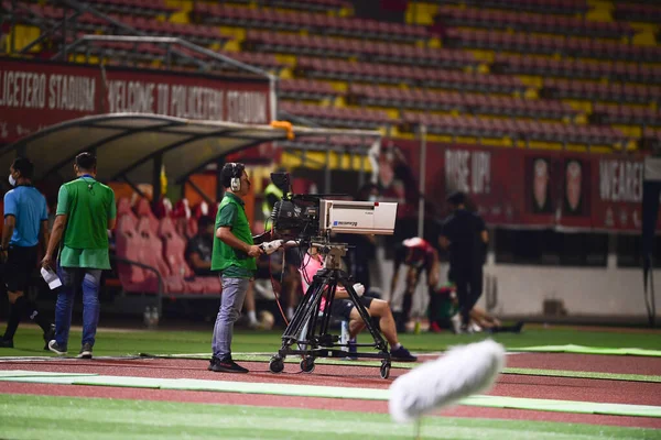 Bangkok Thailand 6Th February 2021 Team Live Stream Thaileague Police — Stock Photo, Image