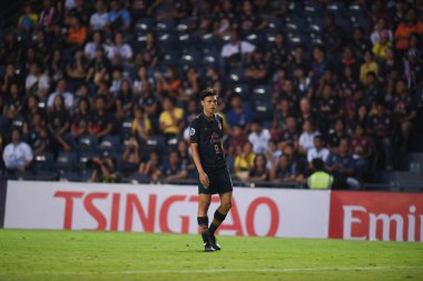 Buriram, Tayland-Mar13.2019: Buriram Stadyumu 'nda Jeonbuk Hyundai' ye karşı AFC2019 'da defnedilmek üzere birleşen bir defin oyuncusu.