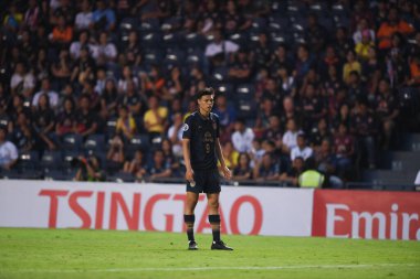 Buriram, Tayland-Mar13.2019: Buriram Stadyumu 'nda Jeonbuk Hyundai' ye karşı AFC2019 'da defnedilmek üzere birleşen bir defin oyuncusu.