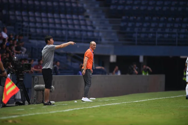 Buriram Tajlandia Marzec 2019 Bozidar Bundovic Trener Buriram Zjednoczony Akcji — Zdjęcie stockowe