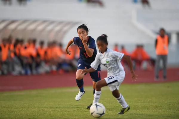 Chonburi Thailand 19Aug2019 Jaruwan Chaiyarak Παίκτης Της Ταϊλάνδης Δράση Κατά — Φωτογραφία Αρχείου