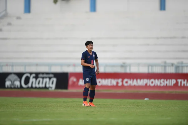 Chonburi Thailand 19Aug2019 Khwanrudi Saengchan Jogador Tailândia Ação Durante Aff — Fotografia de Stock