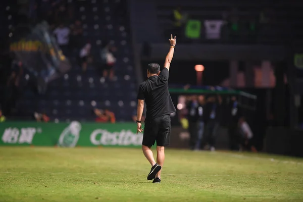 Buriram Thailand Mar13 2019 Newin Chidchob在Afc2019年与Jeonbuk Hyundai在Buried Ram体育场的比赛中 — 图库照片