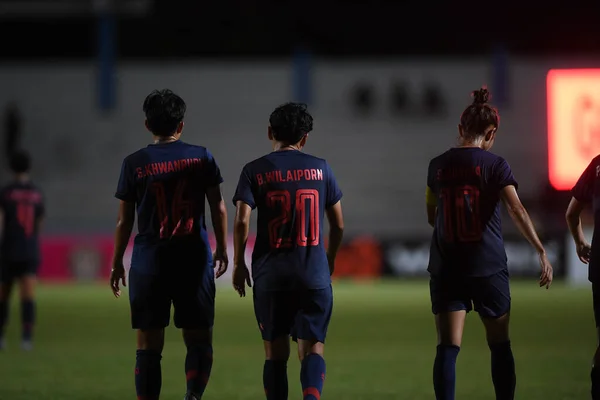 Bangkok Tailândia 17Aug2019 Jogador Tailândia Parabeniza Por Gol Durante Aff — Fotografia de Stock