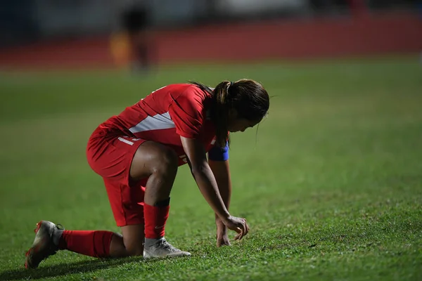 Bangkok Thailand 17Aug2019 Player Singapore Action Aff Thailand Singapore Institute — Stock Photo, Image