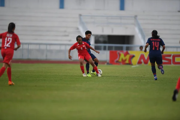 Bangkok Thailand 17Aug2019 Kanjanaporn Saenkhun Jogador Ação Tailandesa Durante Aff — Fotografia de Stock