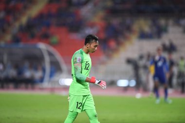 Bangkok-Tayland-17NOV2018: AFF Suzuki Kupası 2018 sırasında Endonezya 'ya karşı ulusal stadyum, Tayland