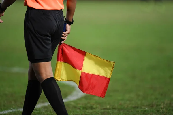 Bandiera Dell Assistente Arbitro — Foto Stock