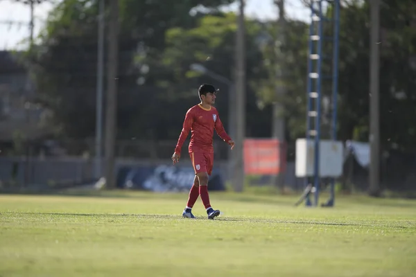 Buriram Thailand 7Jun2019 Jogador Índia Ação Durante Treinamento Antes Jogo — Fotografia de Stock