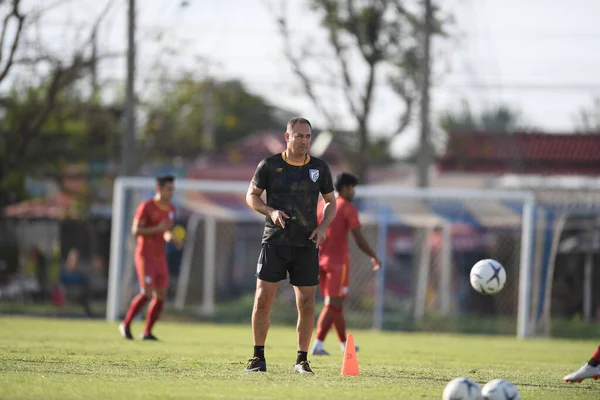 Buriram Thailand 7Jun2019 Igor Stimac Entrenador India Acción Durante Entrenamiento — Foto de Stock