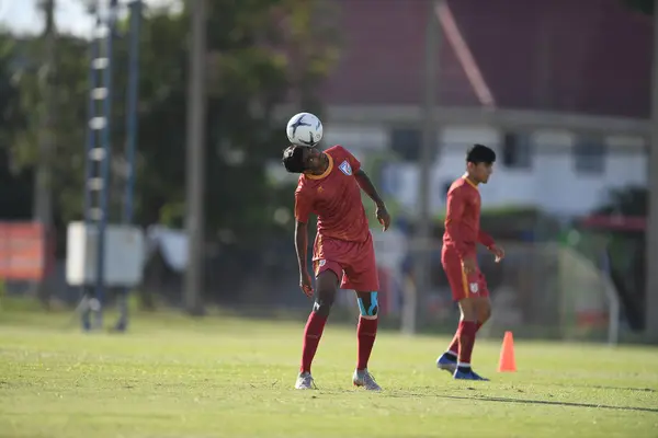 Buriram Thailand 7Jun2019 Jogador Índia Ação Durante Treinamento Antes Jogo — Fotografia de Stock