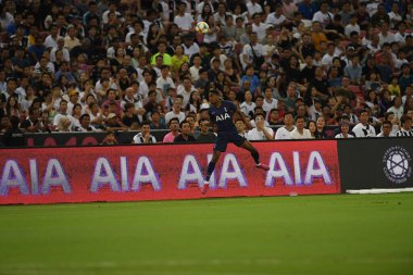 Kallang, Singapur - 21 Temmuz 2019: Kyle Walker-Peter, Tottenham Hotspur oyuncusu Juventus ile Singapur Ulusal Stadyumu arasındaki buzul 2019 savaşında