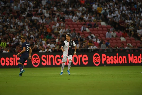 Kallang Singapore July 2019 Cristiano Ronaldo Player Juventus Action Icc — Stock Photo, Image