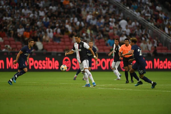 Kallang Singapore July 2019 Cristiano Ronaldo Player Juventus Action Icc — Stock Photo, Image