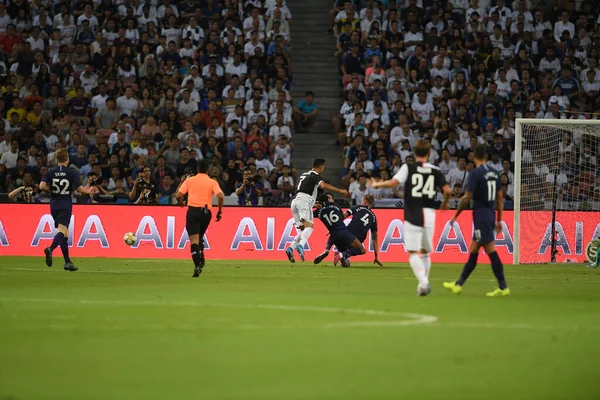 Kallang Singapore July 2019 Match Juventus Spur Icc2019 National Stadium — Stock Photo, Image