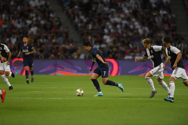 Kallang シンガポール 2019年7月21日 Heung Min Son Player Tottenham Hotspar Action — ストック写真