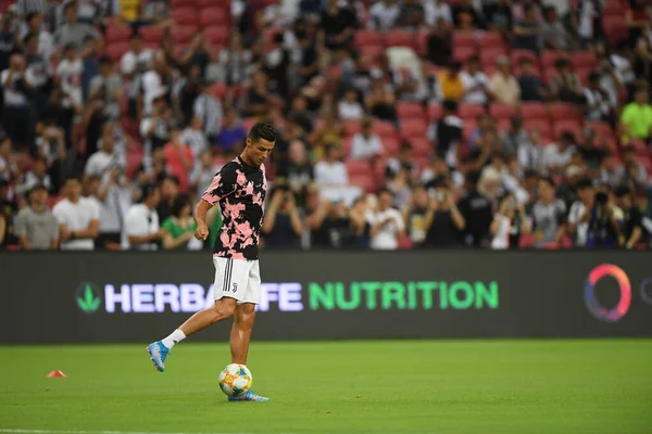 Kallang Singapore Juli 2019 Cristiano Ronaldo Speler Van Juventus Actie — Stockfoto